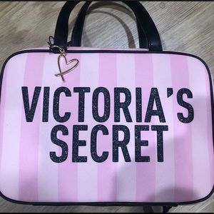 Victoria’s Secret Signature Stripe Travel Case